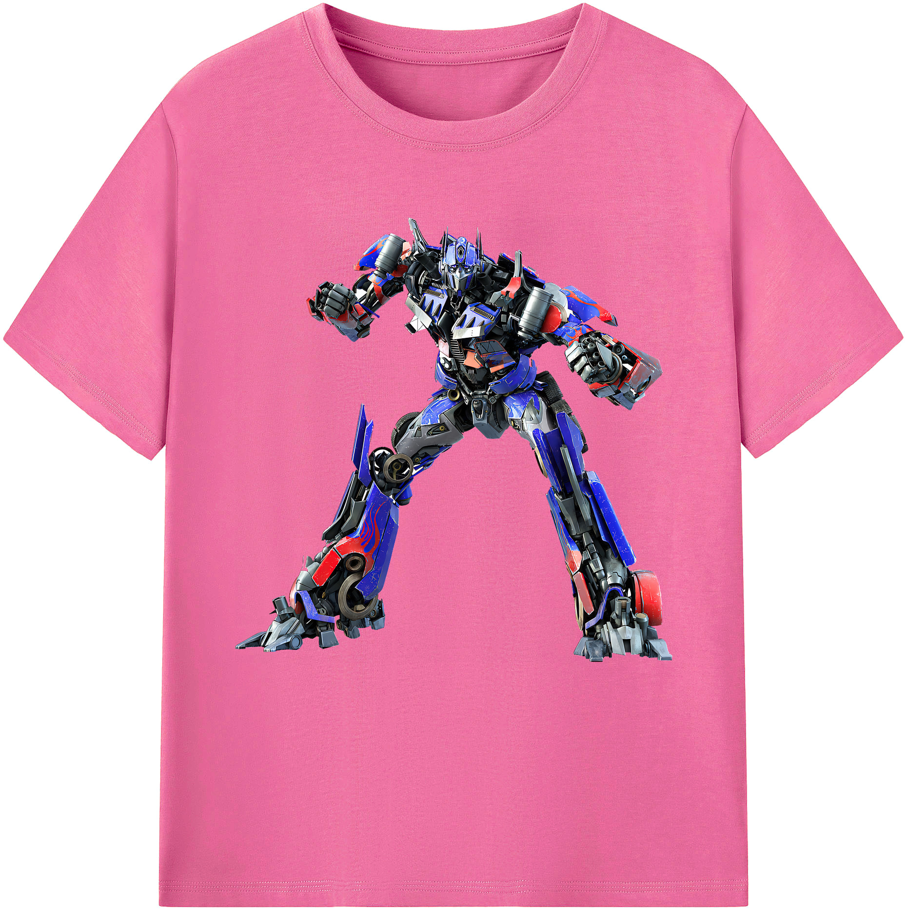 （画像用） Transformers トランスフォーマー レディースカジュアルプリントTシャツ（綿100％）
